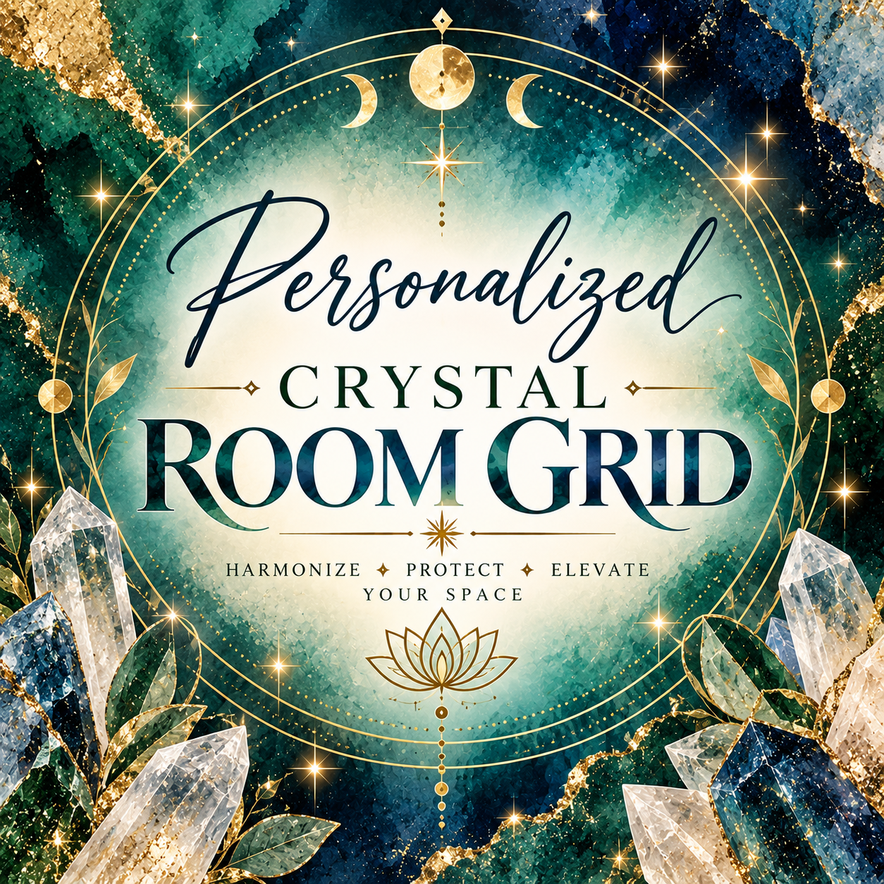 Personalized Crystal Room Grid