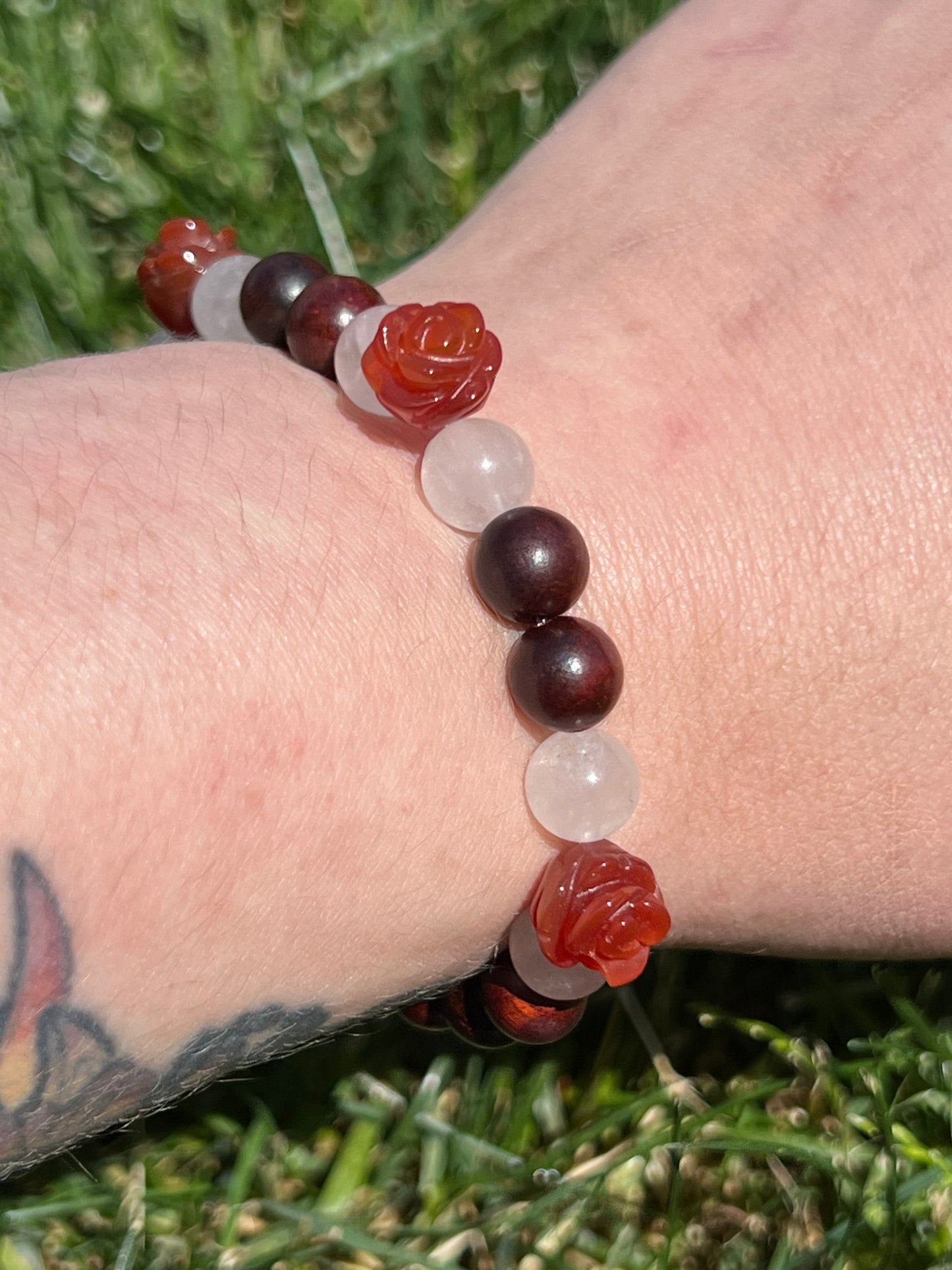 Rosewood, Red Agate and Angola Quartz ~ Venus ~