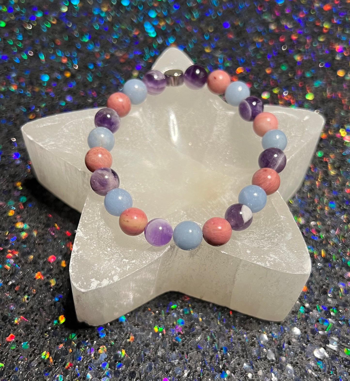 Trust Yourself - Rhodonite, Dream Amethyst and Angellite