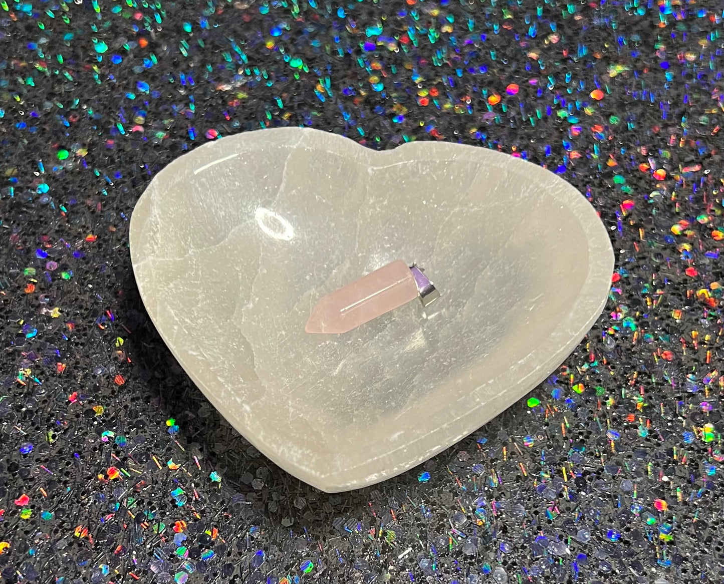 Rose Quartz Point Charm