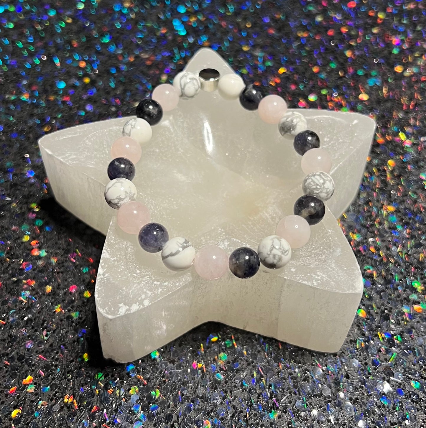Peaceful Sleep - Rose Quartz, Howlite and Iolite
