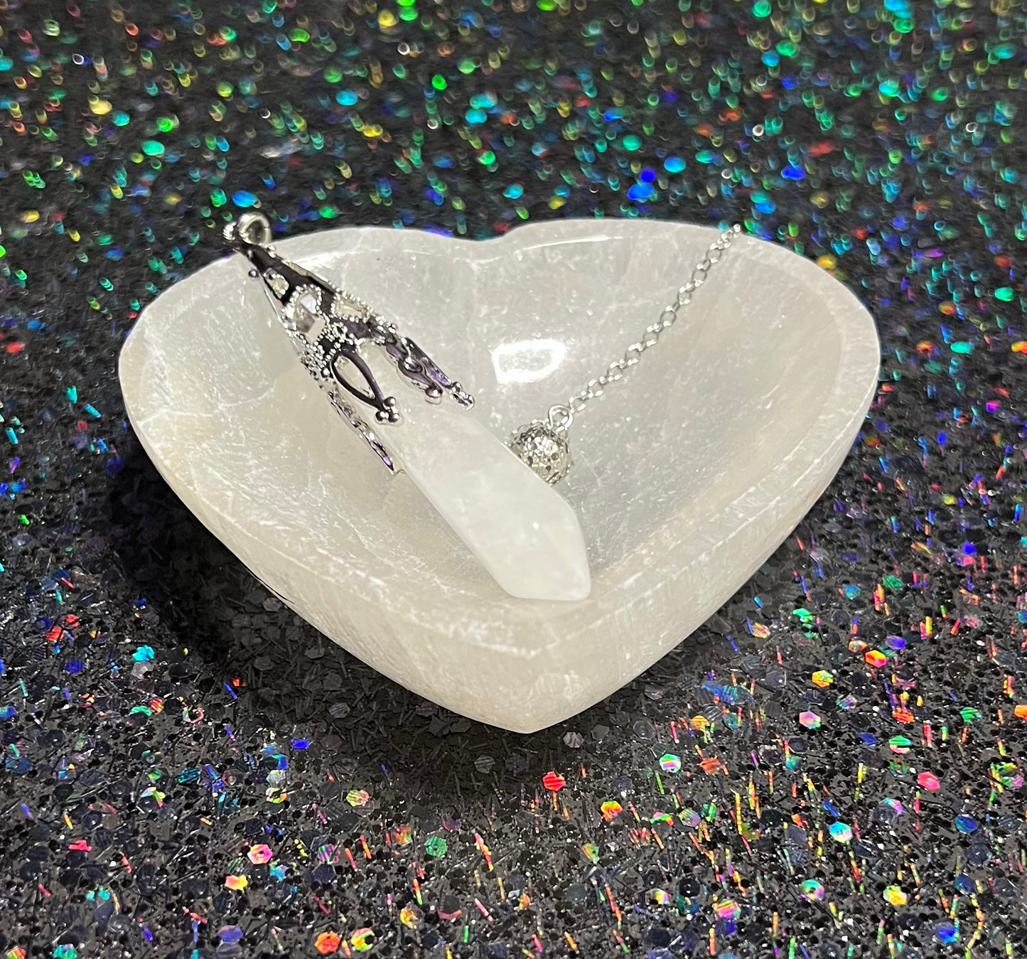 Clear Quartz Pendulum