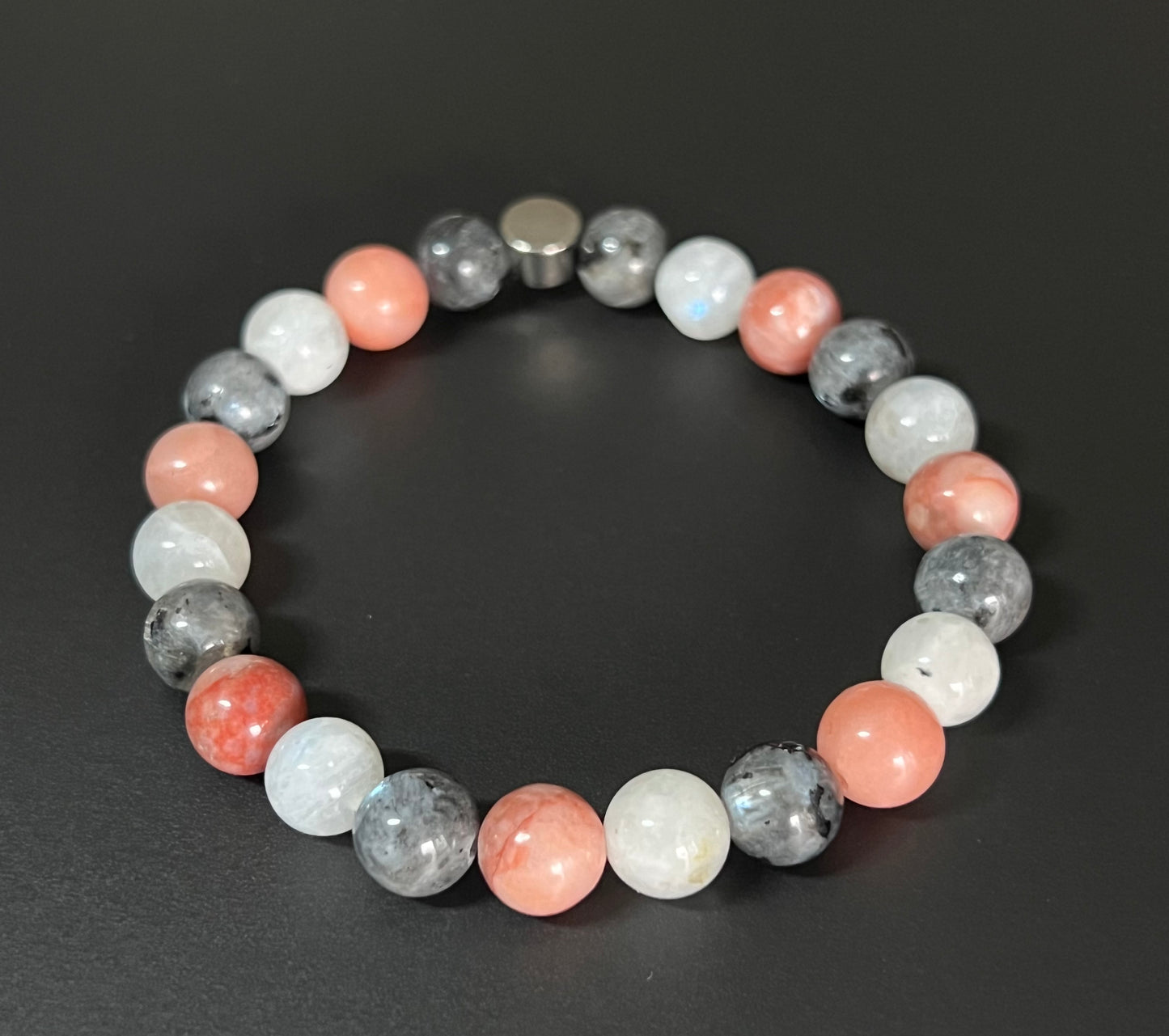 New Beginnings - Rainbow Moonstone, Pink Aventurine and Larvikite