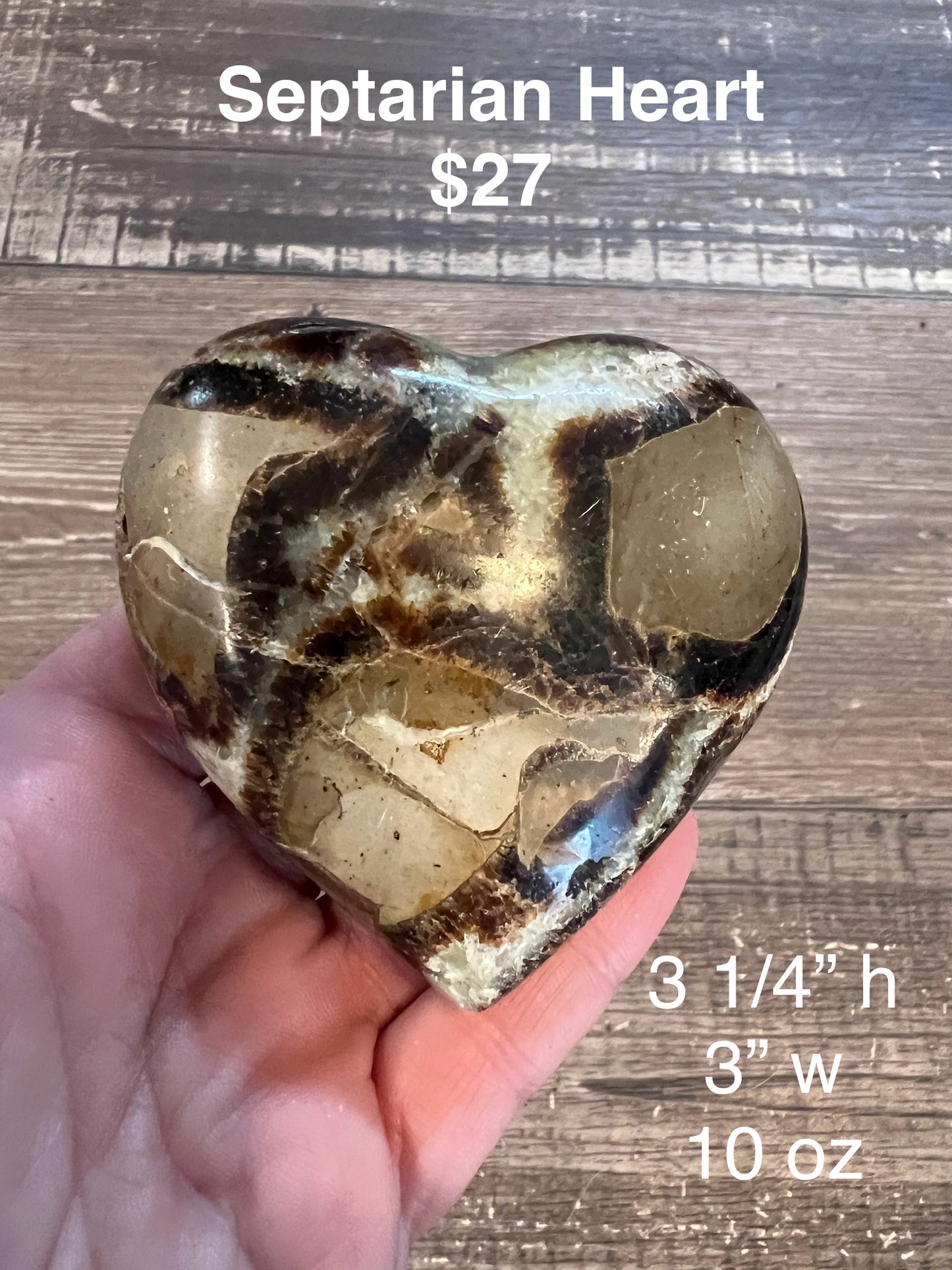 Septarian Heart