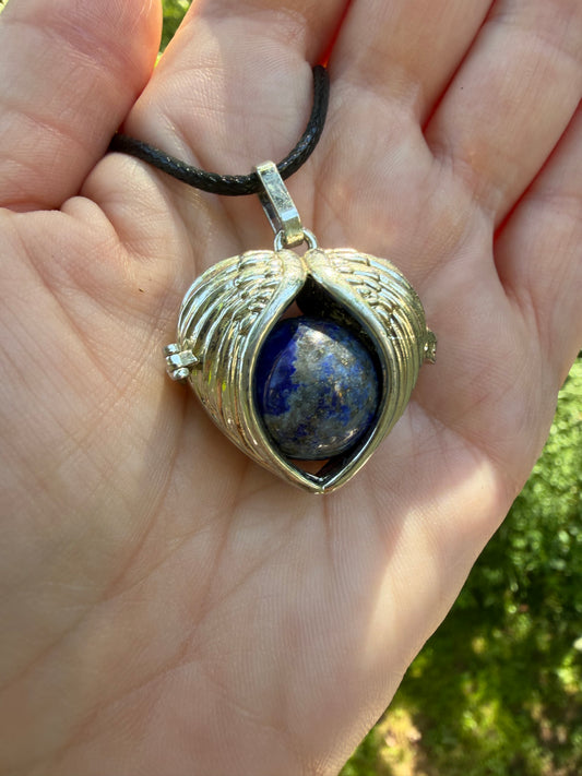 Angel Wing Interchangeable Cage Necklace