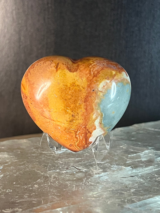 Polychrome Jasper Heart