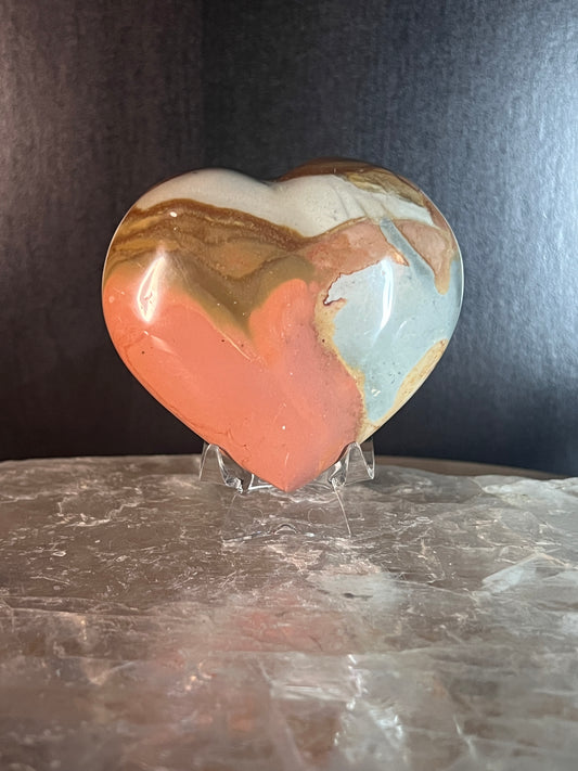 Polychrome Jasper Heart