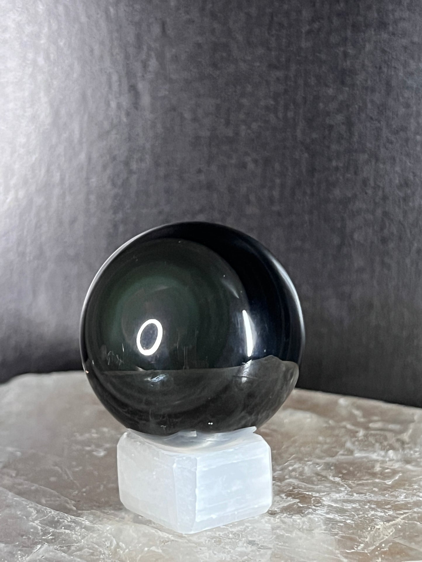 Rainbow Obsidian Sphere
