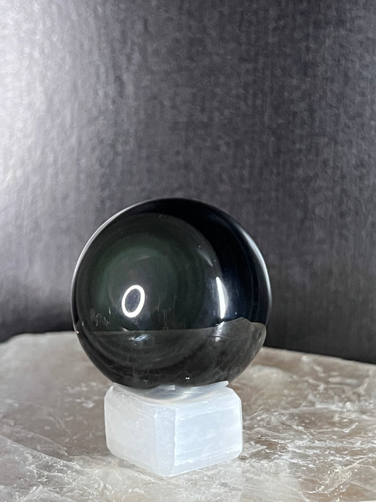 Rainbow Obsidian Sphere