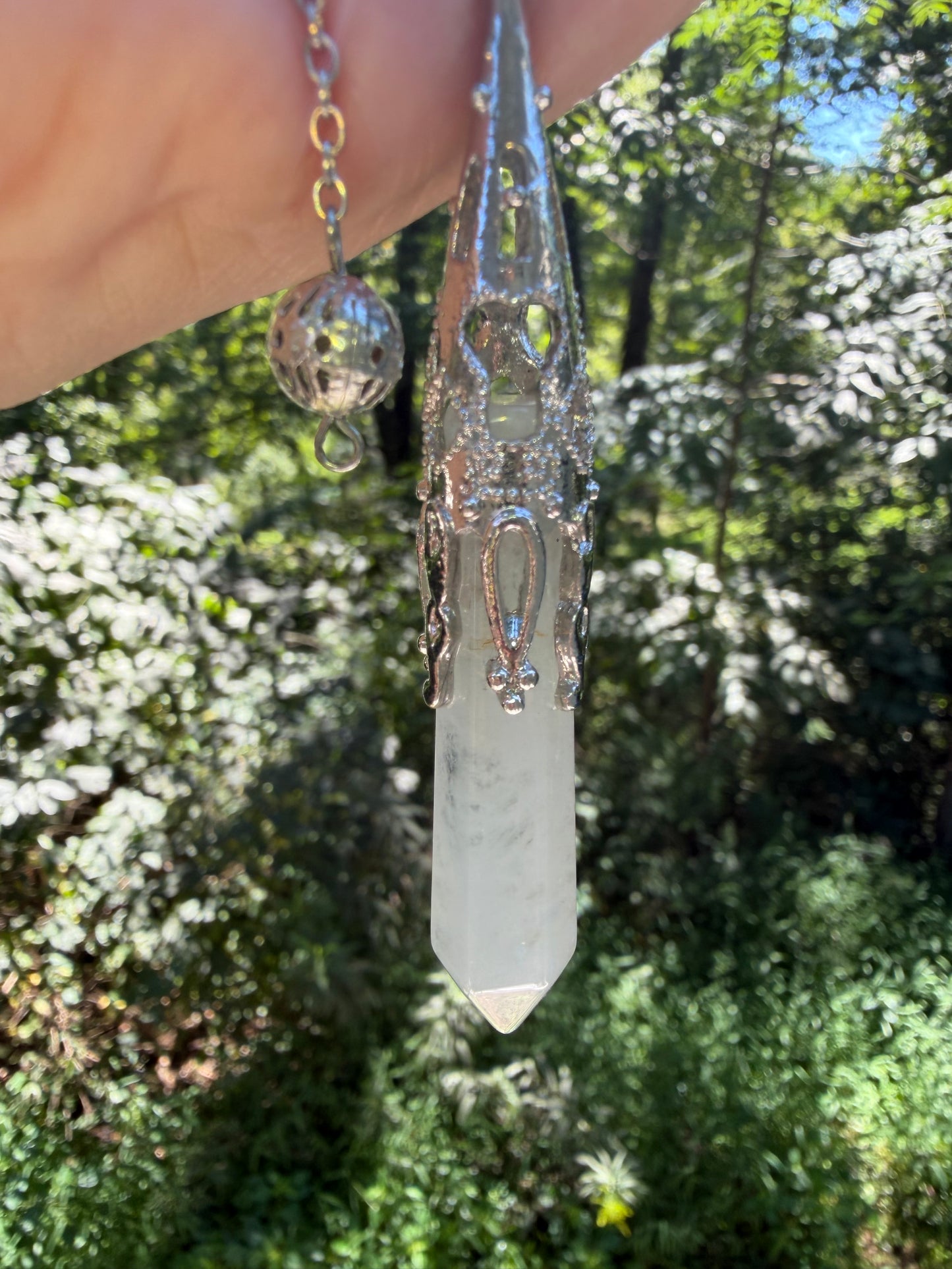 Clear Quartz Pendulum