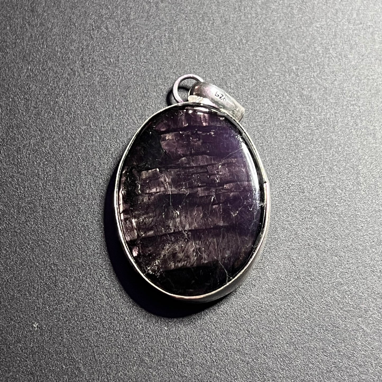 Hypersthene Oval Pendant