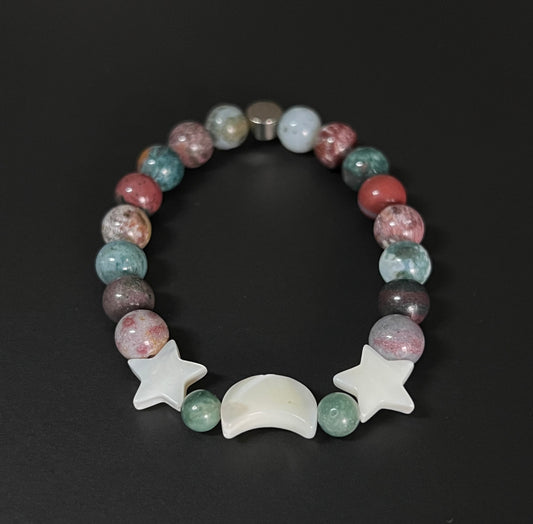 Tranquility - Ocean Jasper and Mother of Pearl
