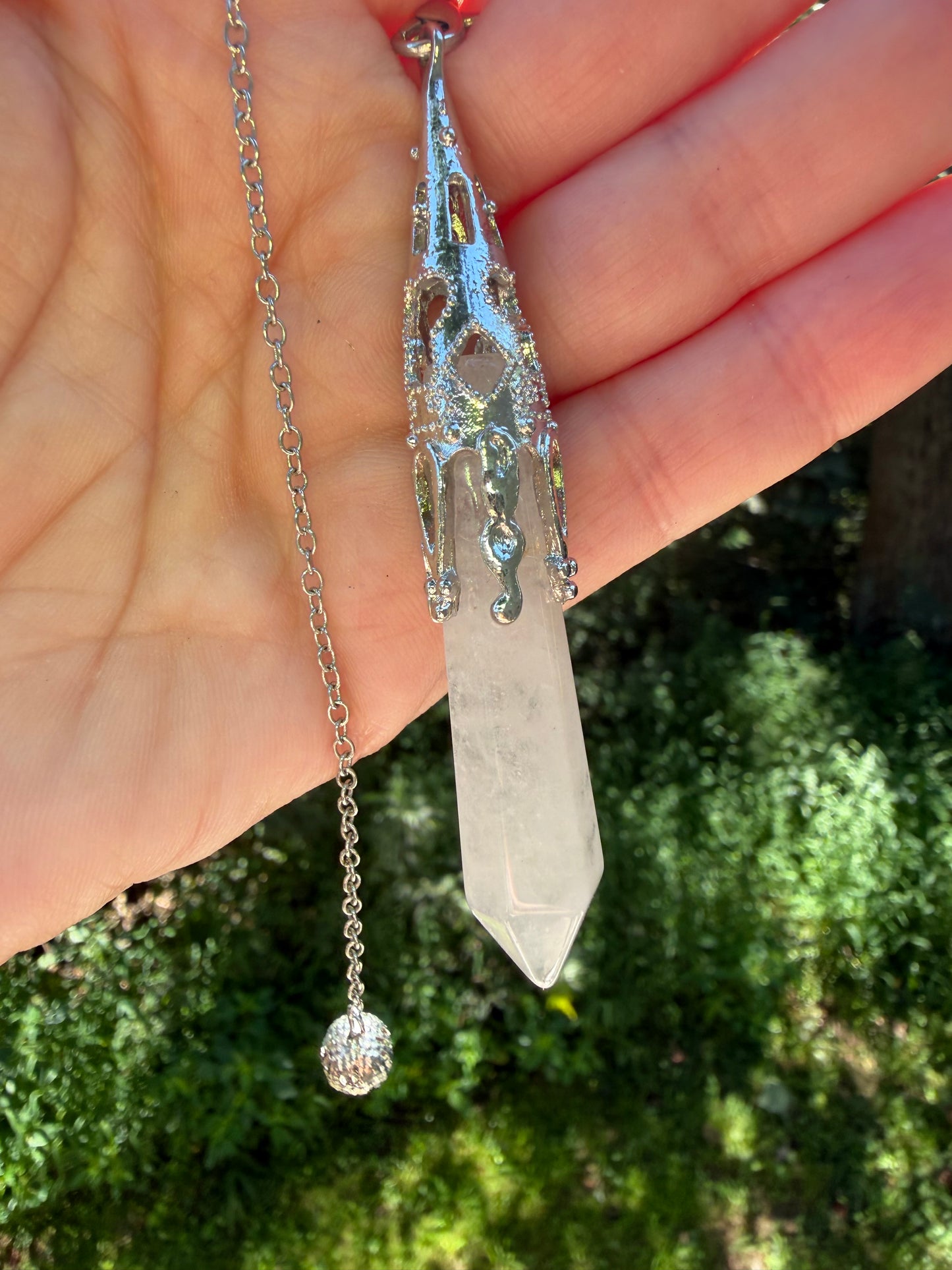 Clear Quartz Pendulum