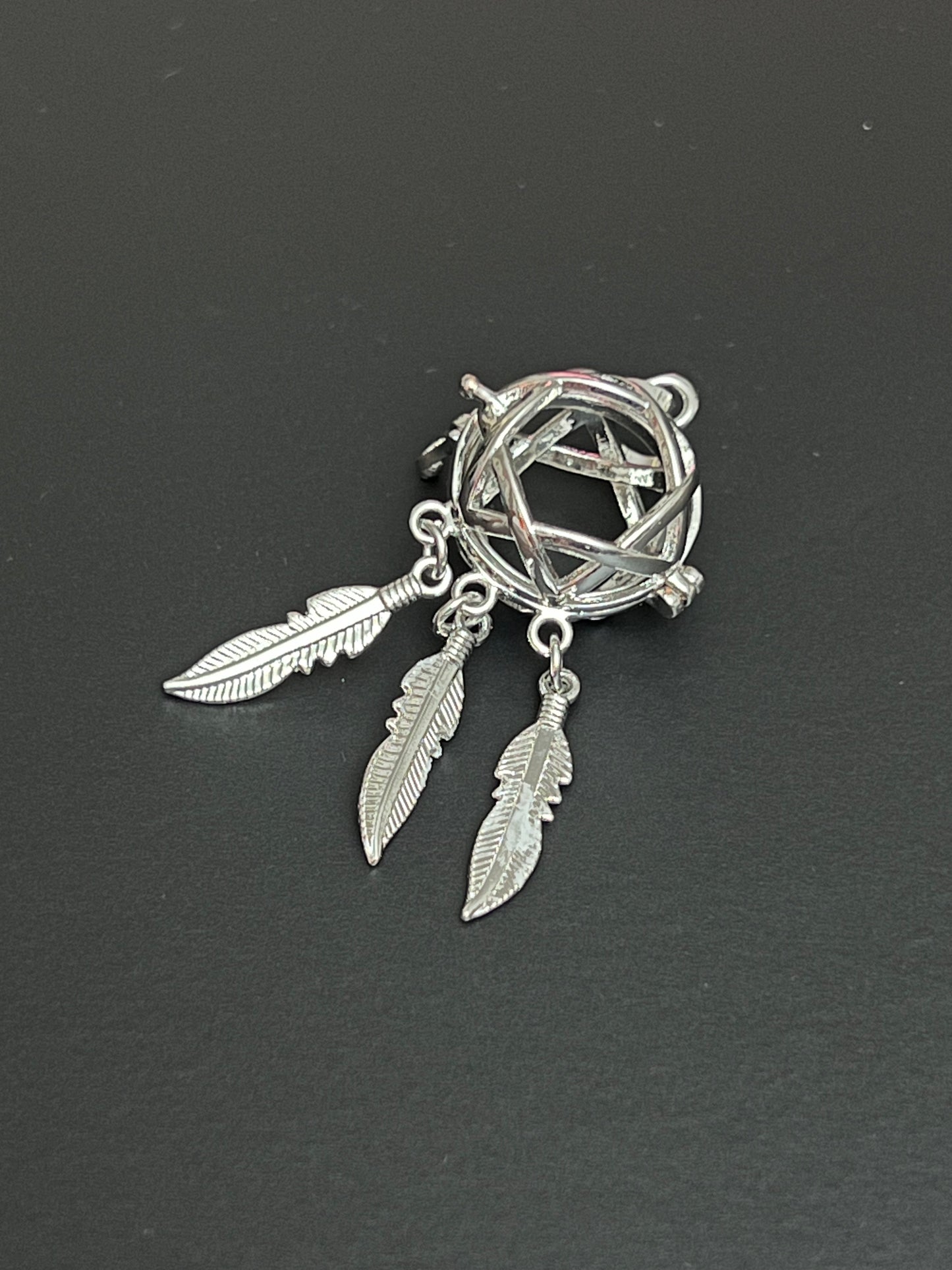 Open Dreamcatcher Cage Necklace