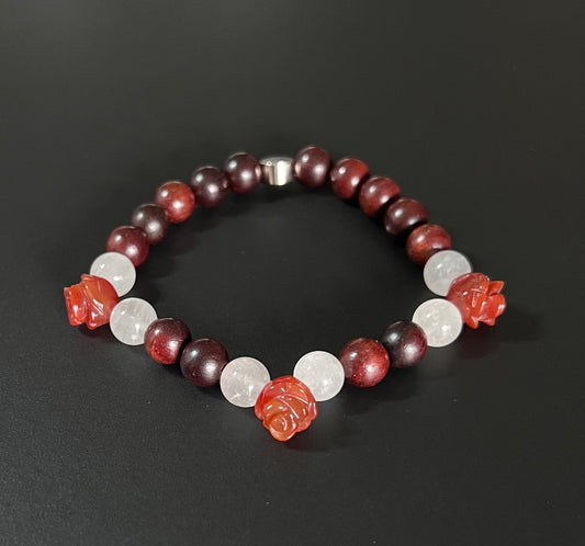 Rosewood, Red Agate and Angola Quartz  ~  Venus  ~