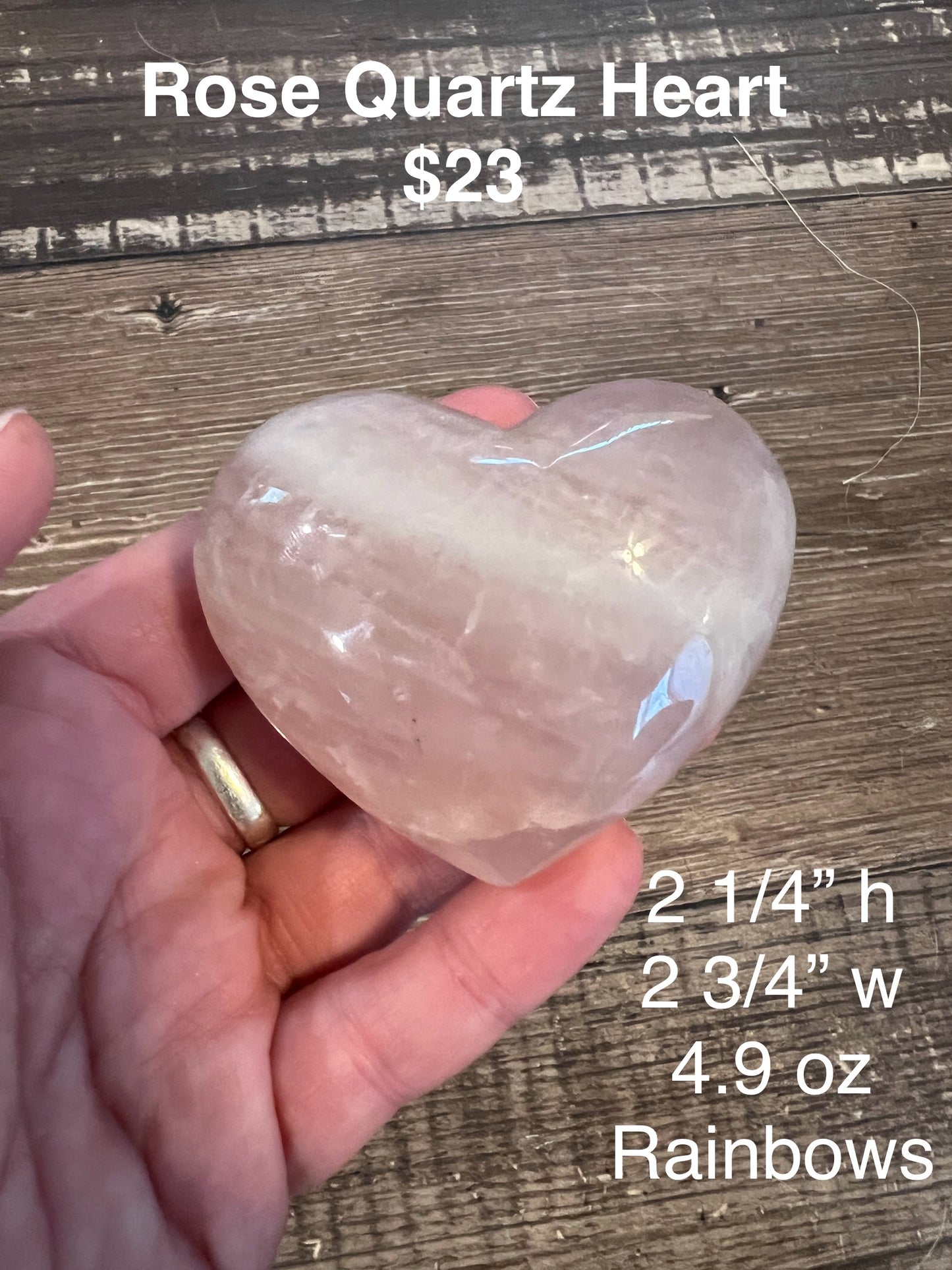 Rose Quartz Heart