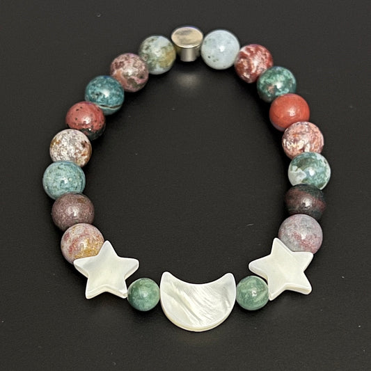 Tranquility - Ocean Jasper and Mother of Pearl