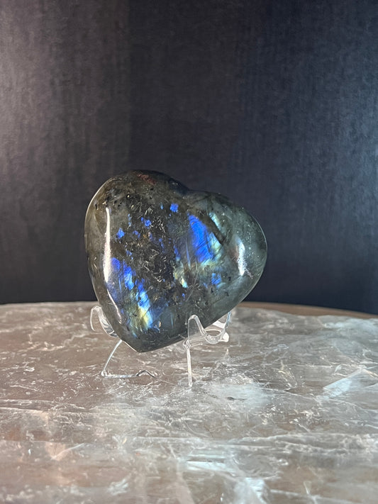 Labradorite Heart