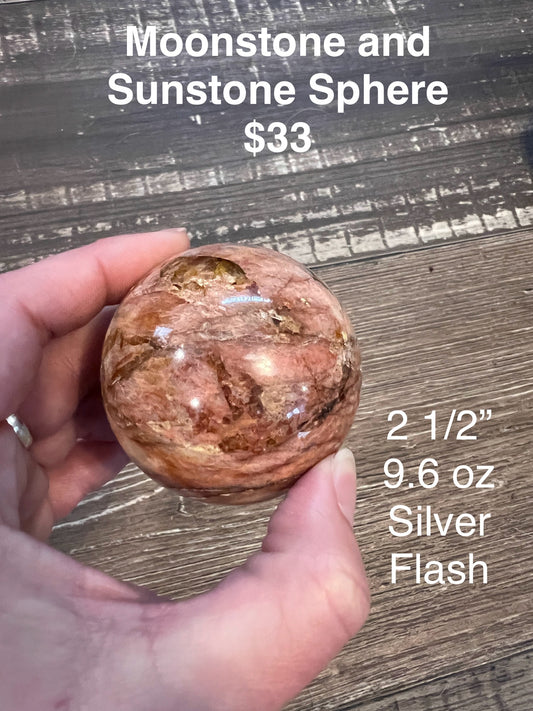 Sunstone and Moonstone Sphere