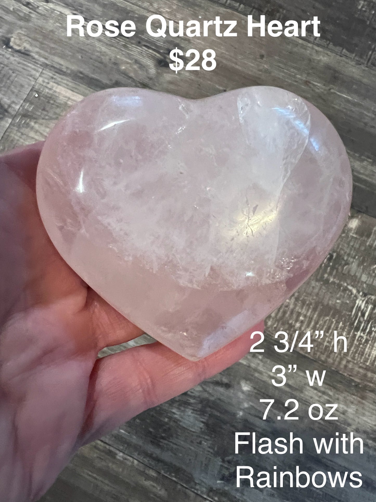 Rose Quartz Heart