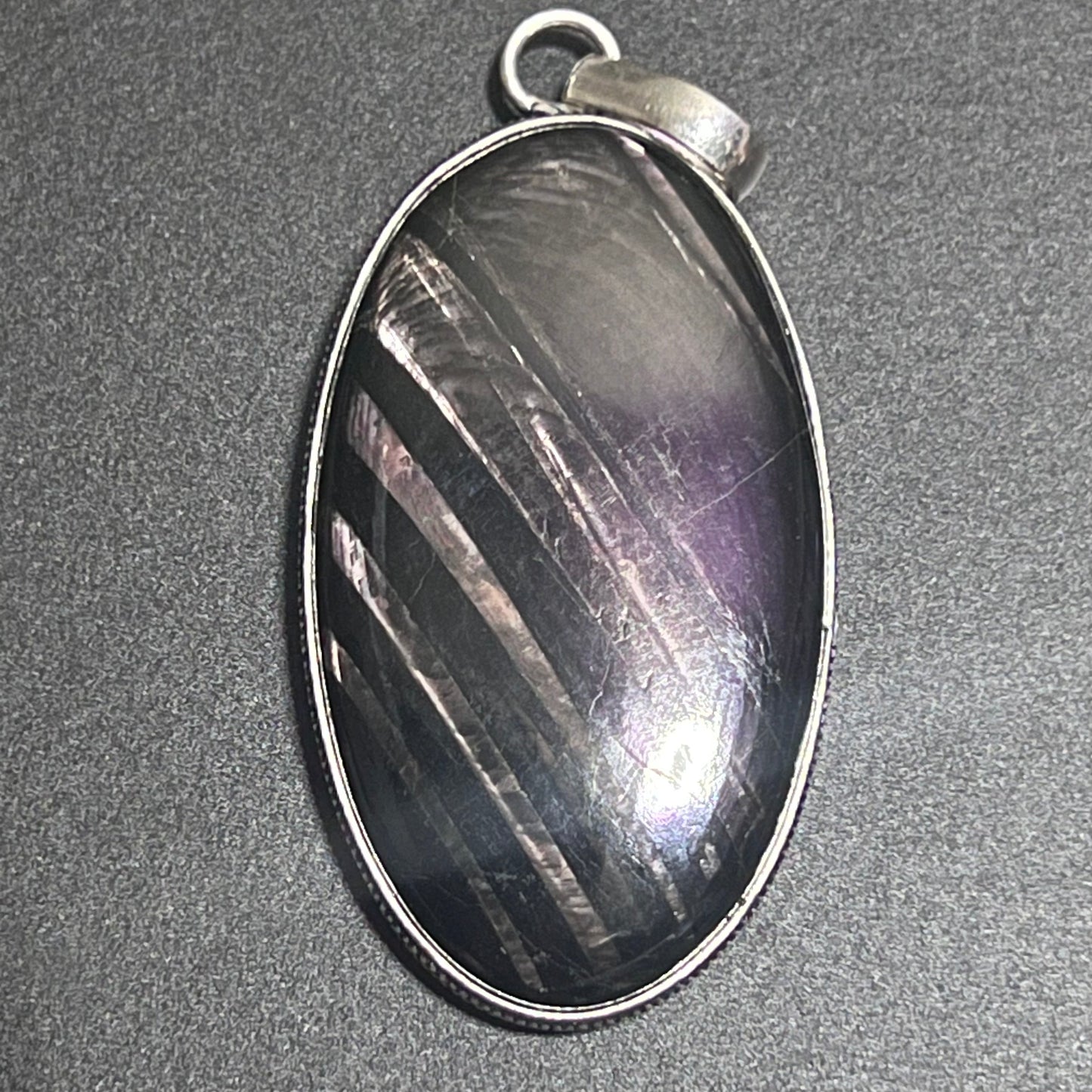 Hypersthene Large Oval Pendant