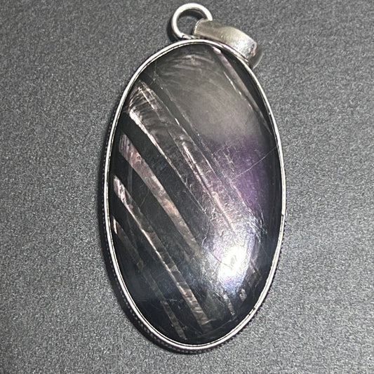 Hypersthene Large Oval Pendant