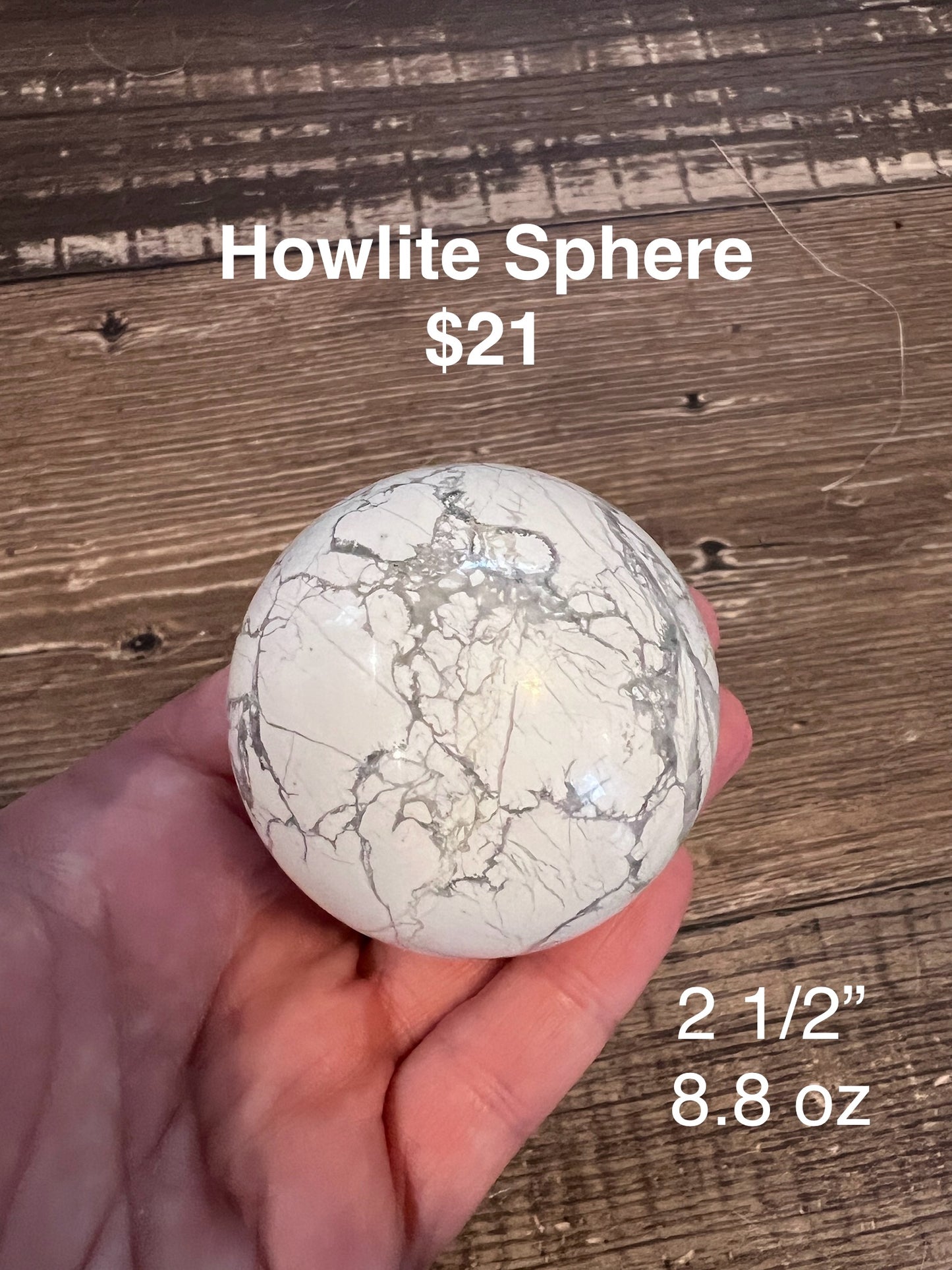 Howlite Sphere
