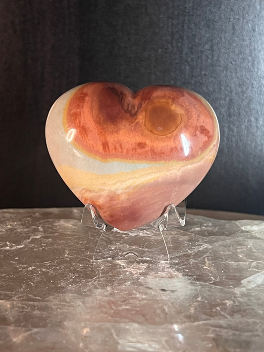Polychrome Jasper Heart