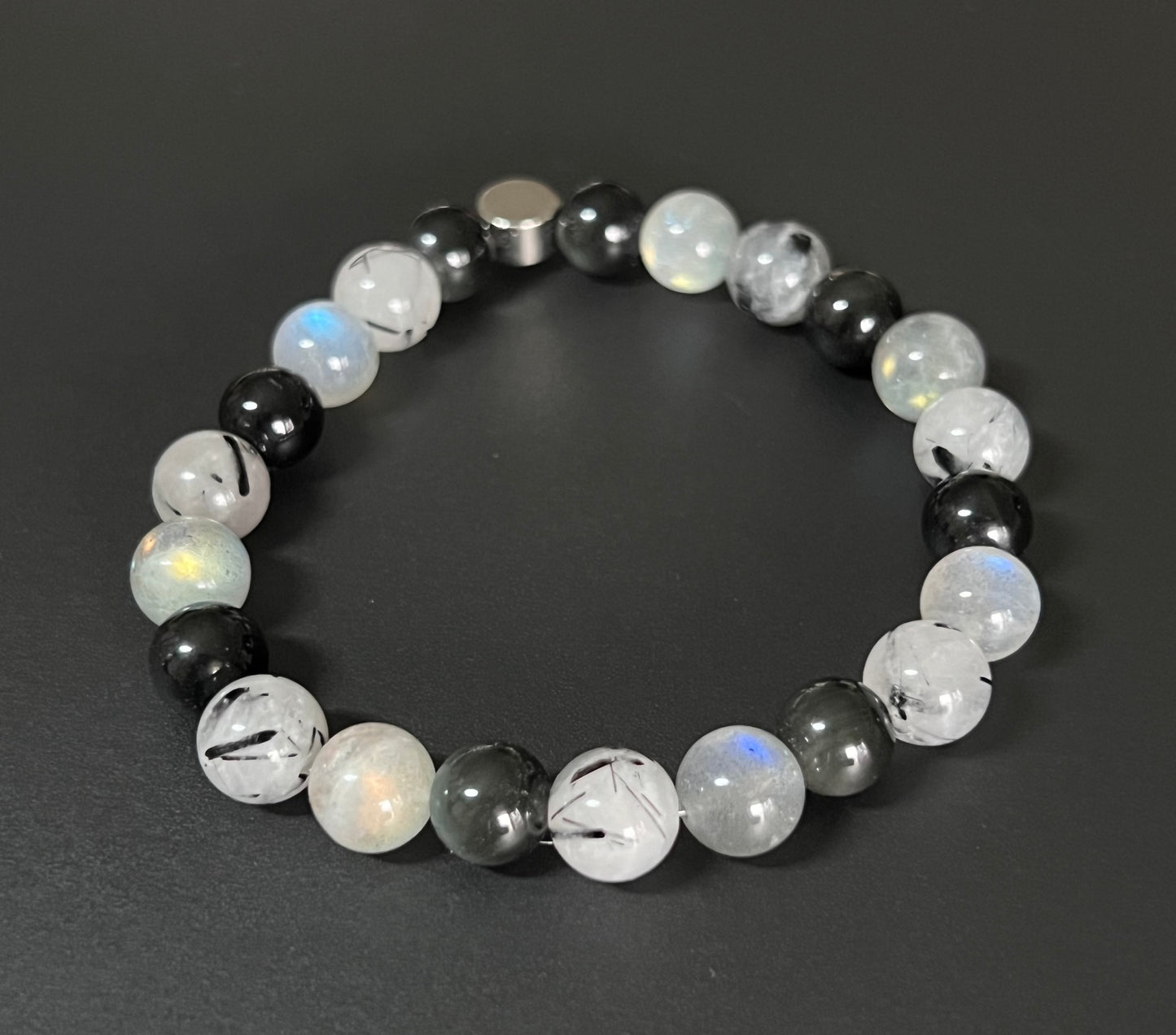 Shadow Work - Tourmilated Quartz, Labradorite and Rainbow Obsidian