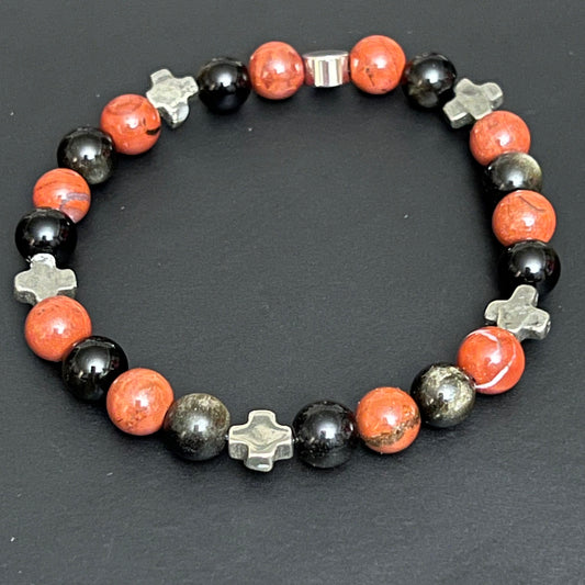 Red Jasper, Pyrite and Golden Obsidian   ~  Artemis  ~