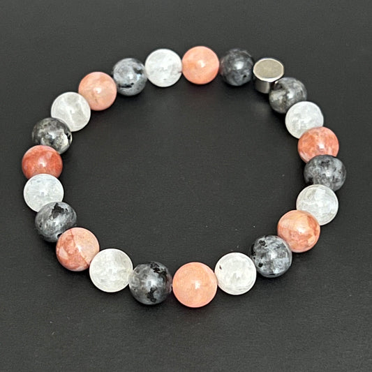 New Beginnings - Rainbow Moonstone, Pink Aventurine and Larvikite