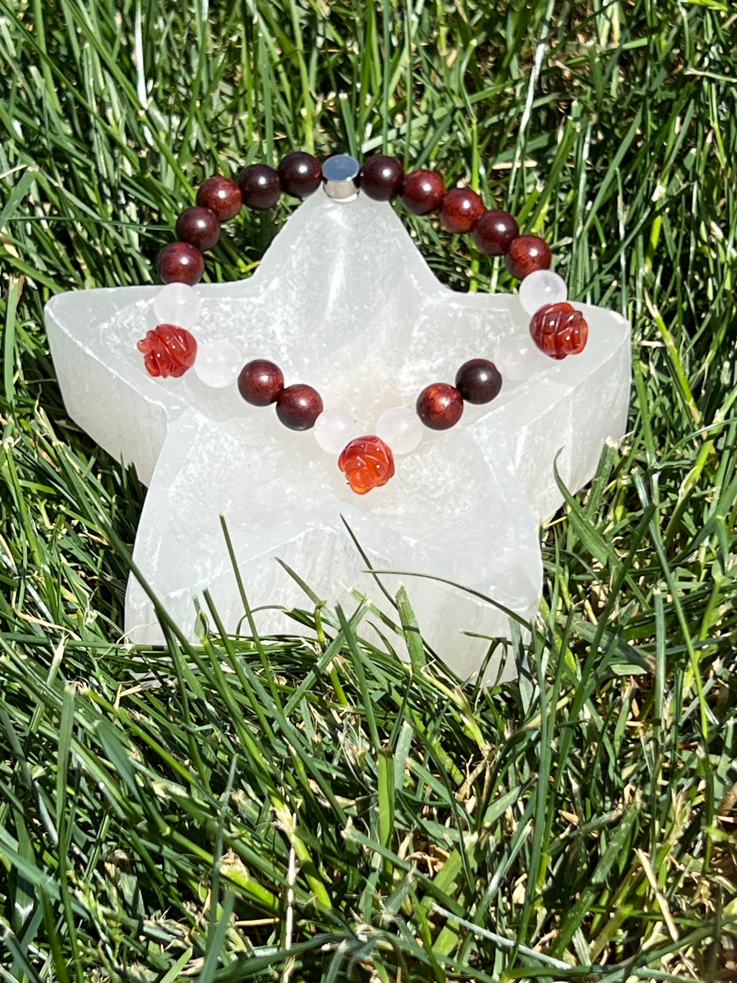 Rosewood, Red Agate and Angola Quartz  ~  Venus  ~