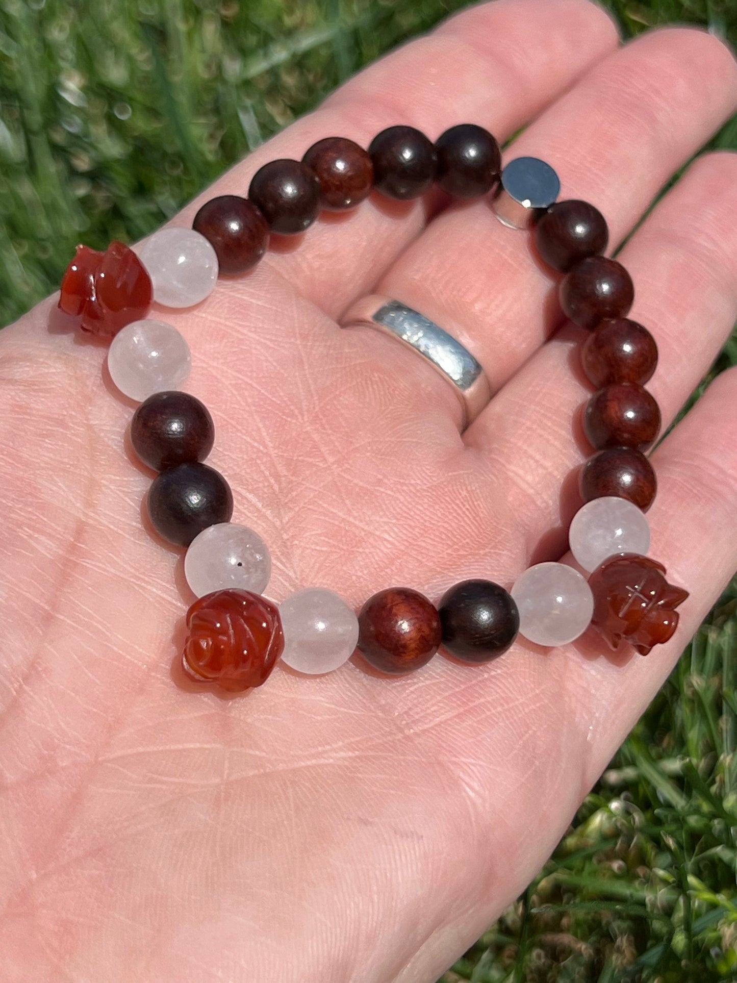 Rosewood, Red Agate and Angola Quartz  ~  Venus  ~