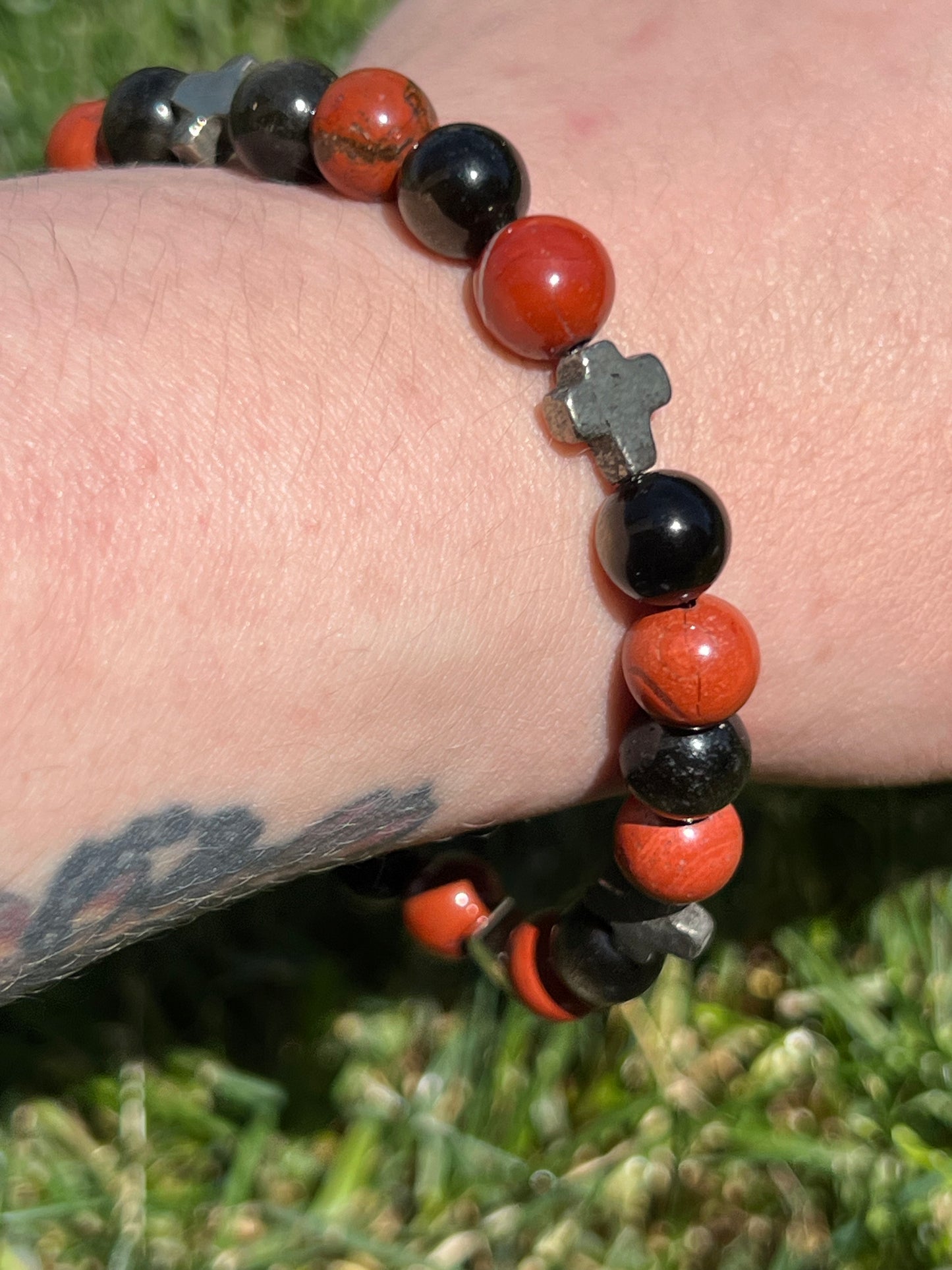Red Jasper, Pyrite and Golden Obsidian   ~  Artemis  ~