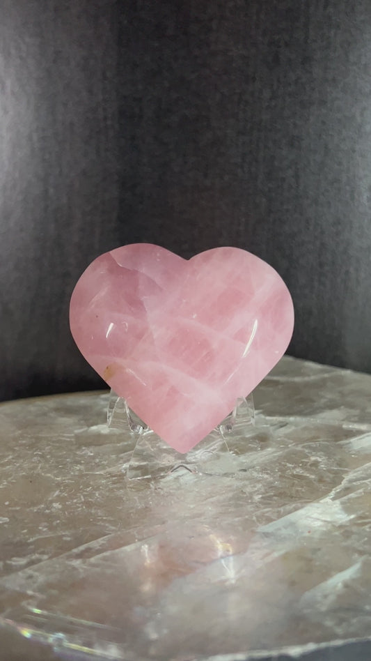 Rose Quartz Heart