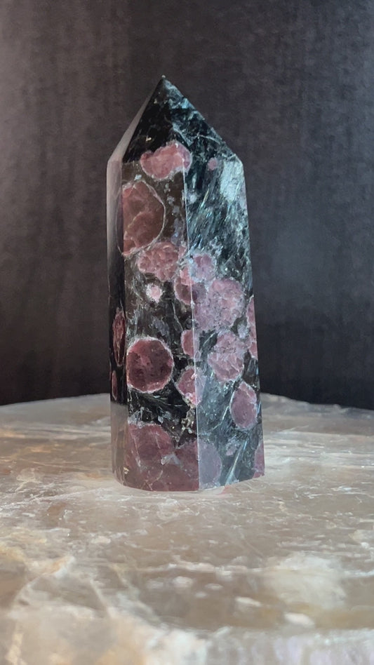 Garnet in Arfvedsonite Tower