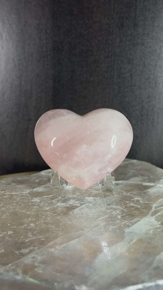 Rose Quartz Heart
