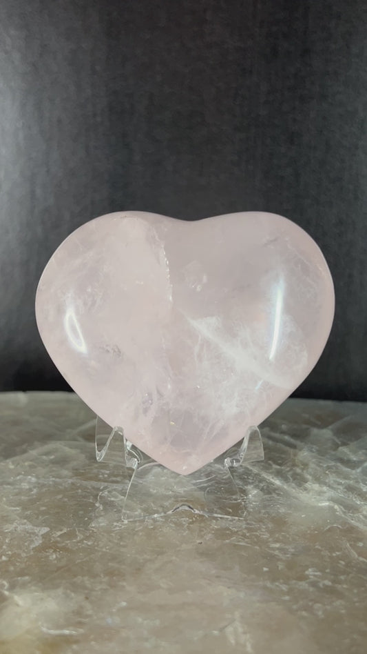 Rose Quartz Heart