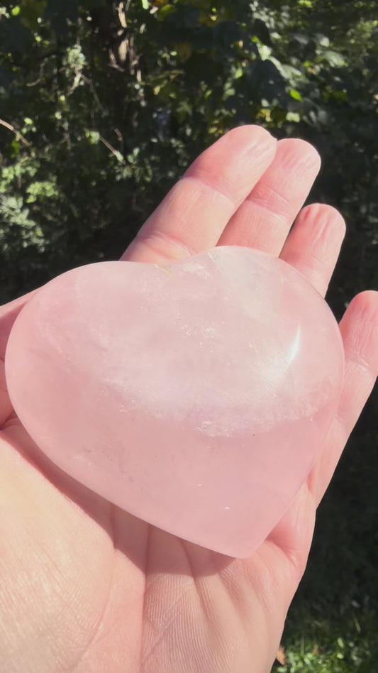 Rose Quartz Heart