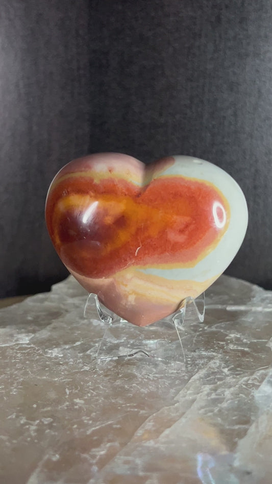 Polychrome Jasper Heart