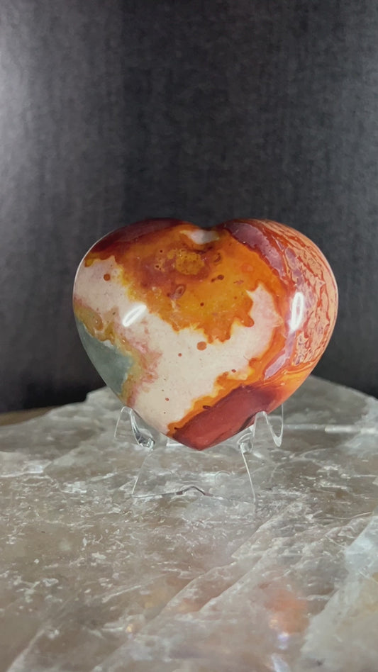 Polychrome Jasper Heart