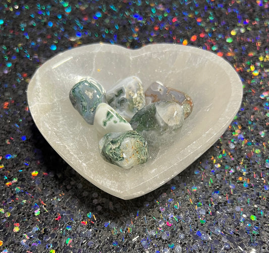 Moss Agate Small Tumble