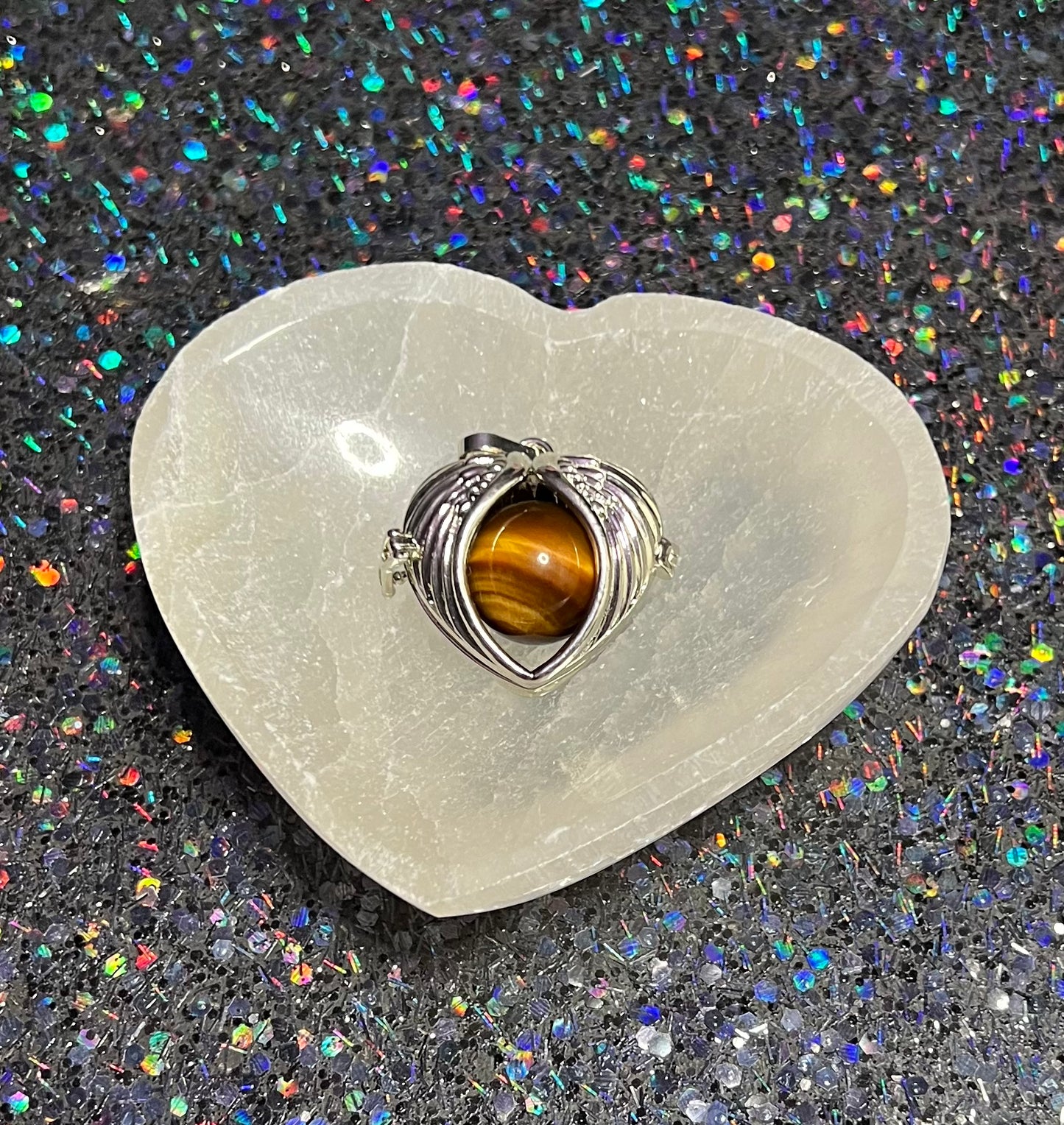 Angel Wing Interchangeable Cage Necklace