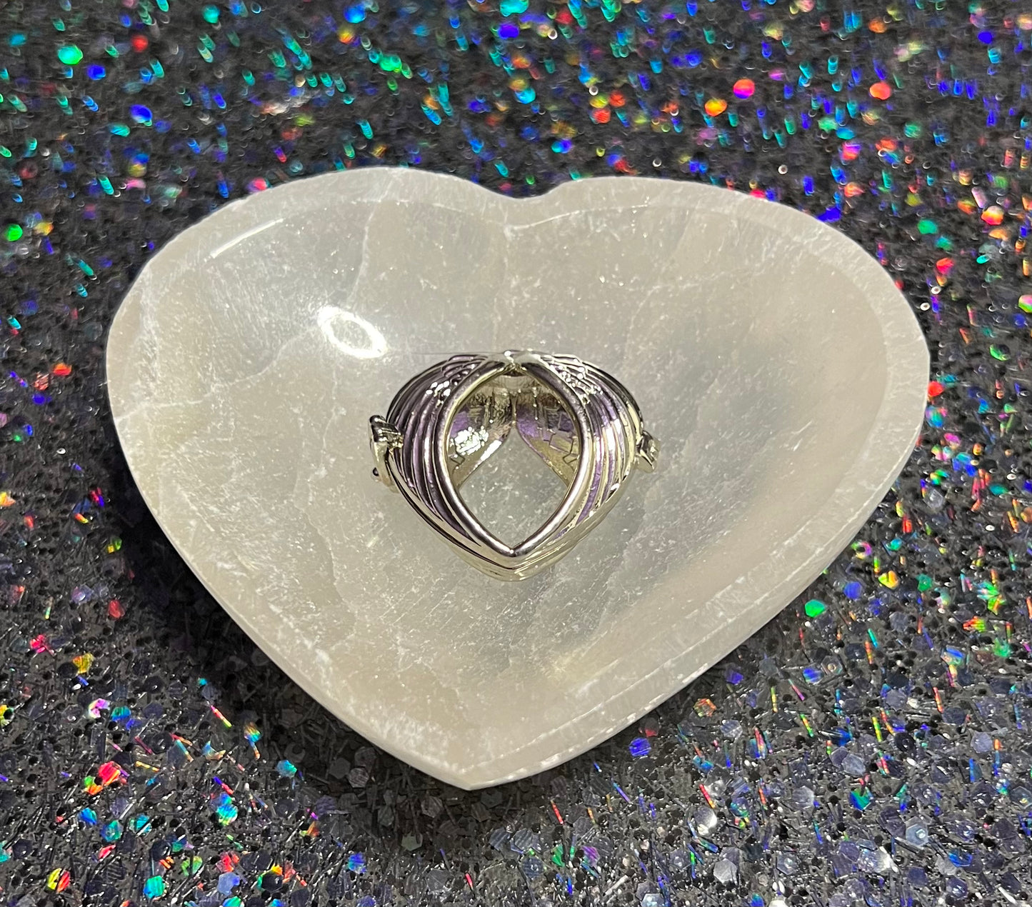 Angel Wing Interchangeable Cage Necklace