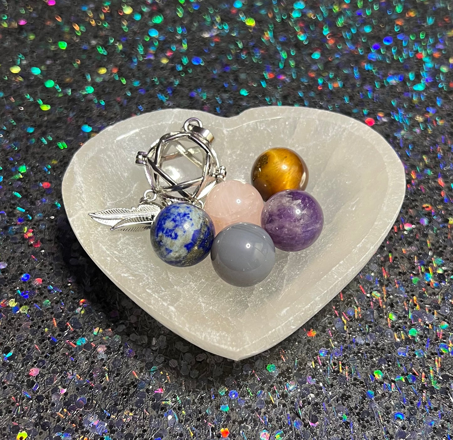 Open Dreamcatcher Cage Necklace