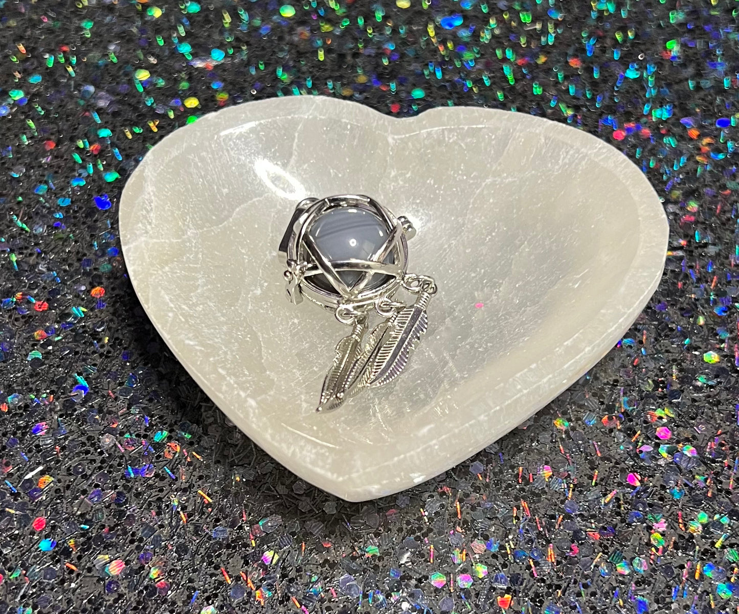 Open Dreamcatcher Cage Necklace