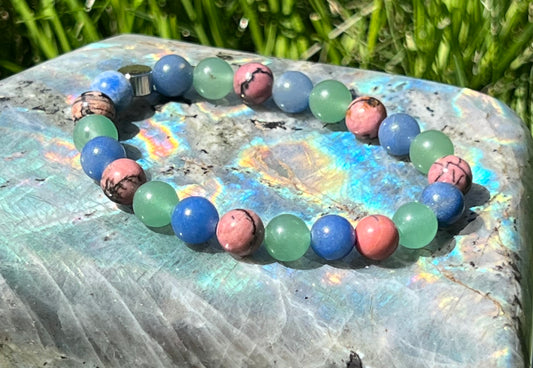 Untapped Potential - Rhodonite, Green Aventurine and Blue Aventurine