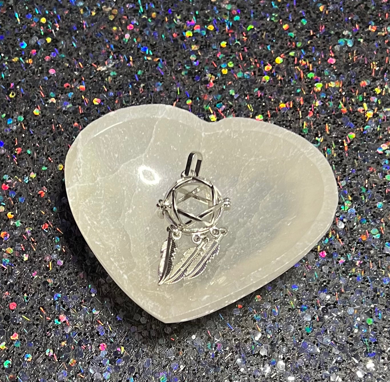 Open Dreamcatcher Cage Necklace