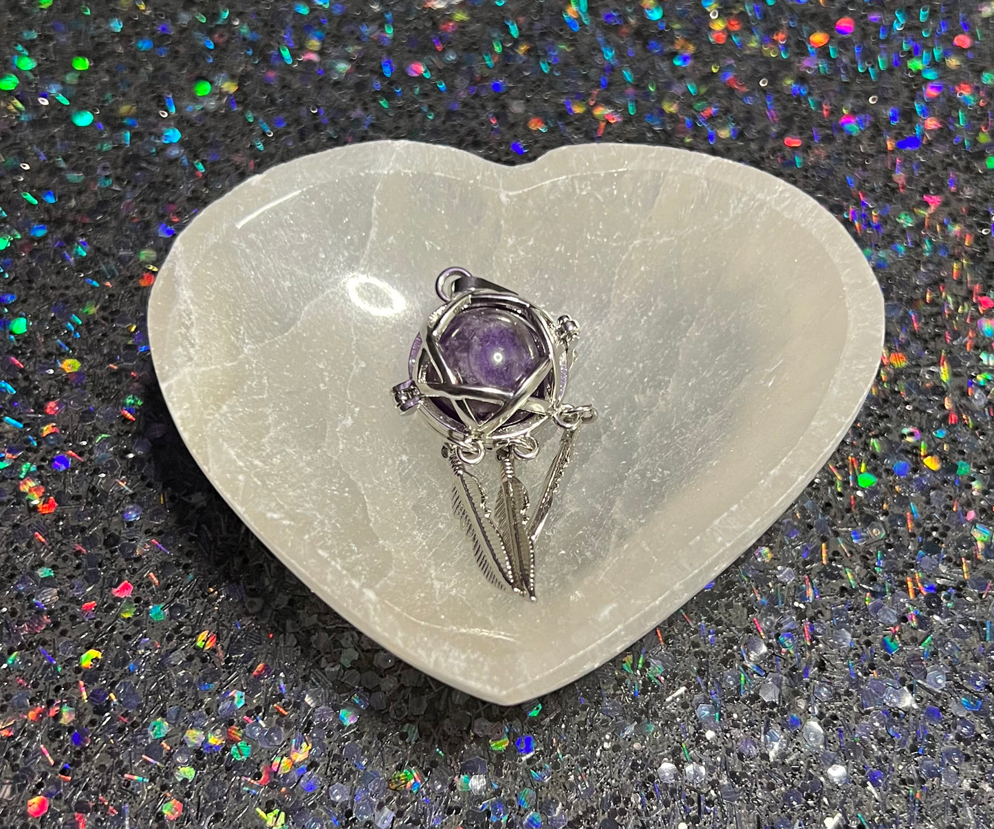 Open Dreamcatcher Cage Necklace