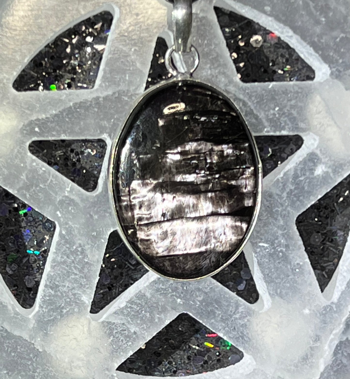 Hypersthene Oval Pendant